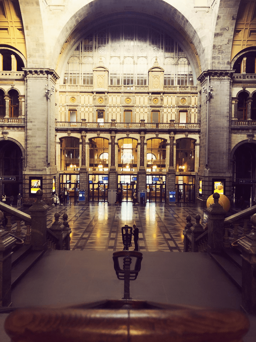 l'intérieur de la gare centrale d'Anvers