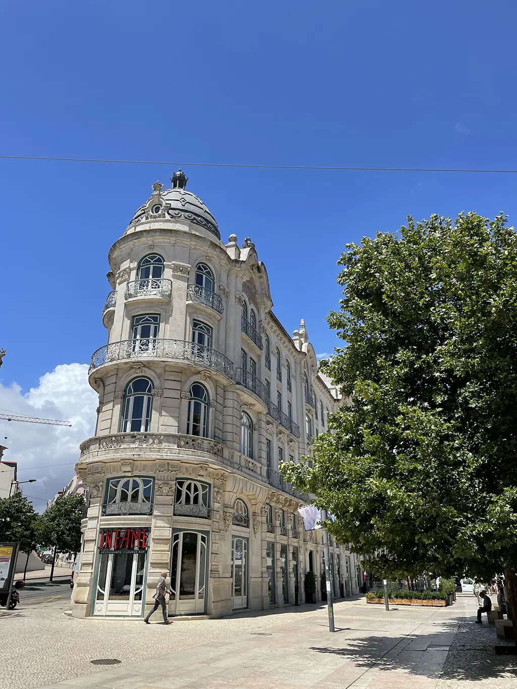 Façade de l'hôtel 1908 à Lisbonne