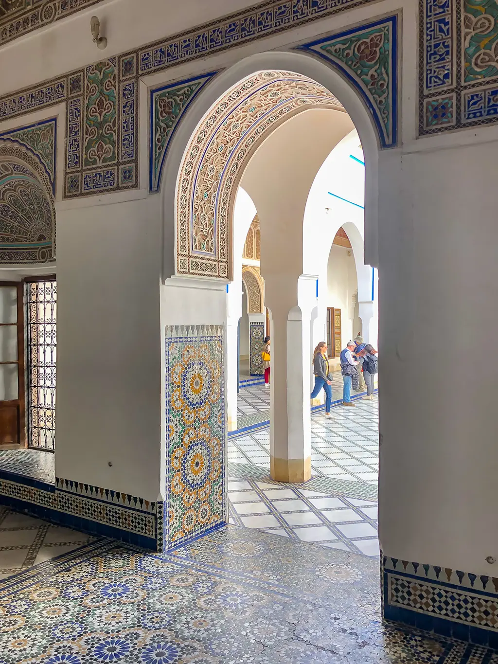 Le palais de la Bahia à marrakech - détail d'architecture