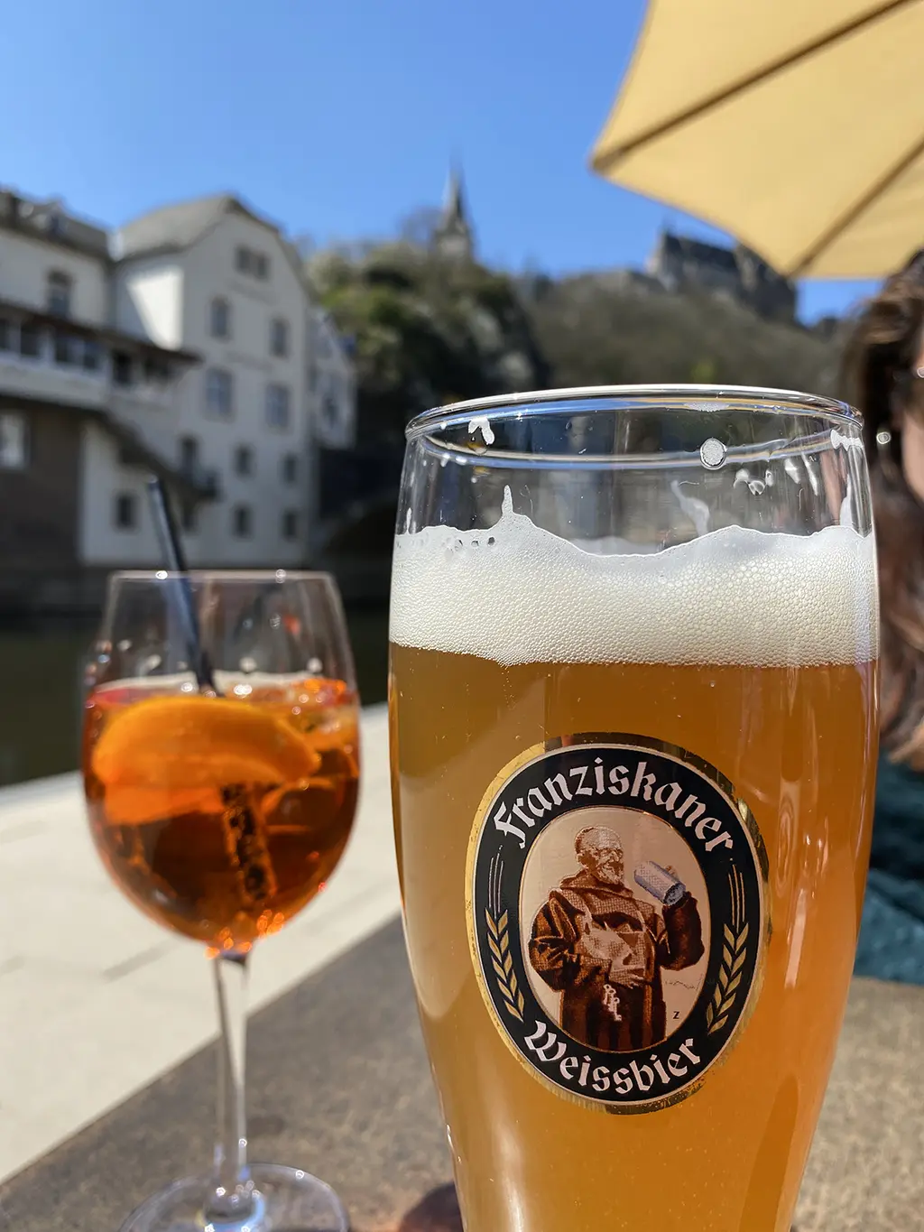 apéro en terrasse à Vianden