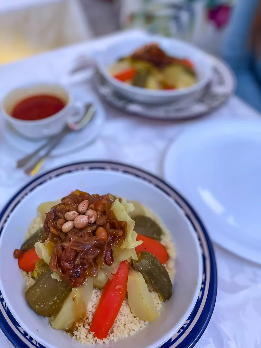 couscous au restaurant El Reducto de Tétouan au Maroc