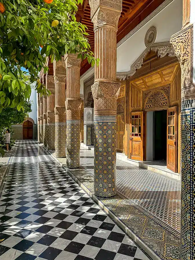 Cour intérieure du musée Dar El Bacha à Marrakech