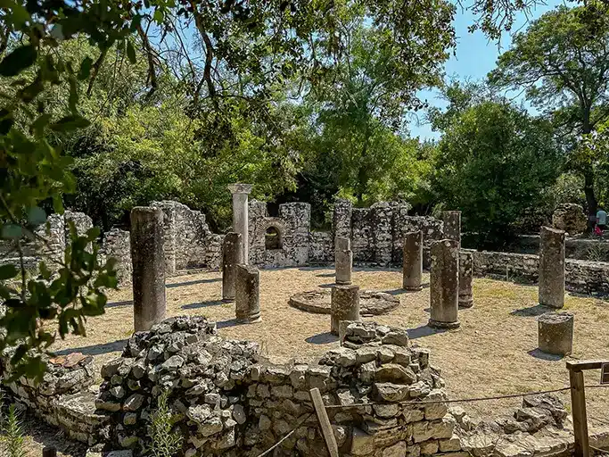 site archéologique Burtint Ksamil Albanie