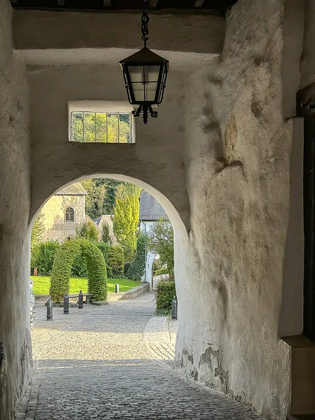 Cour du château à Clervaux