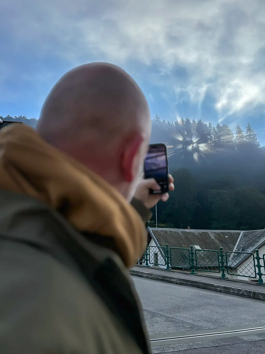 Lever du soleil à Clervaux