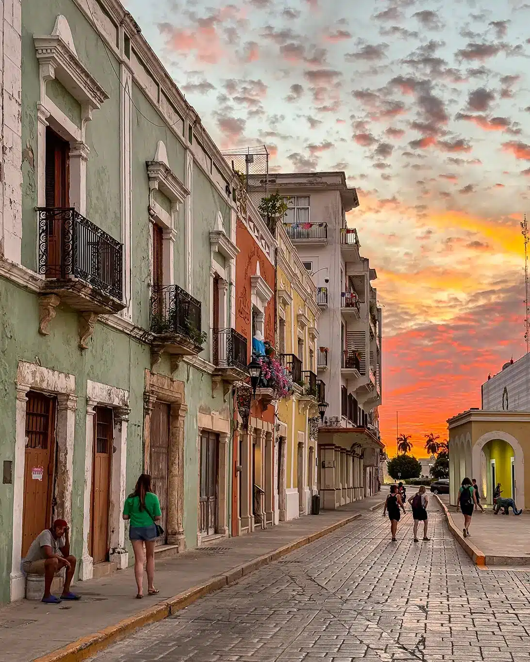 Coucher de soleil à Campeche