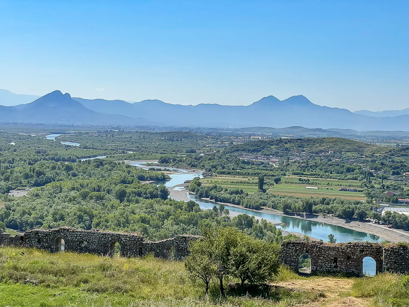 vue sur le lac de Shkoder