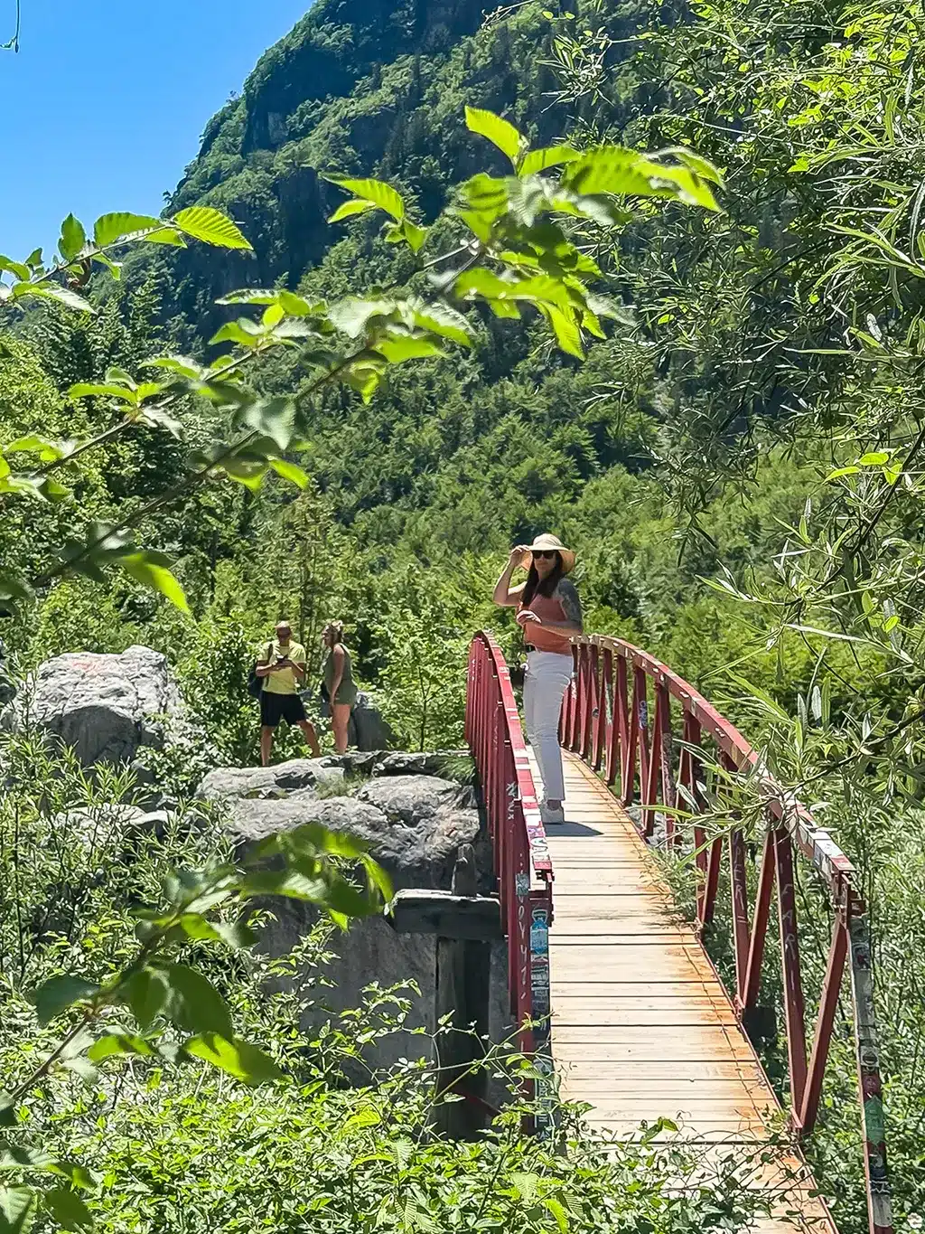 pont vers la cascade