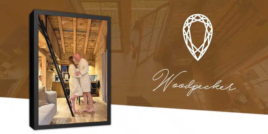 Week-end romantique en Ardennes : Woodpecker Lodge & jacuzzi privé