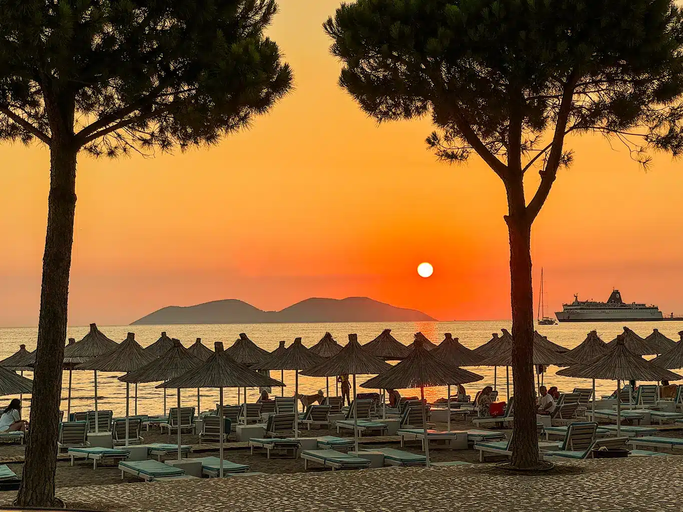 coucher de soleil vloré