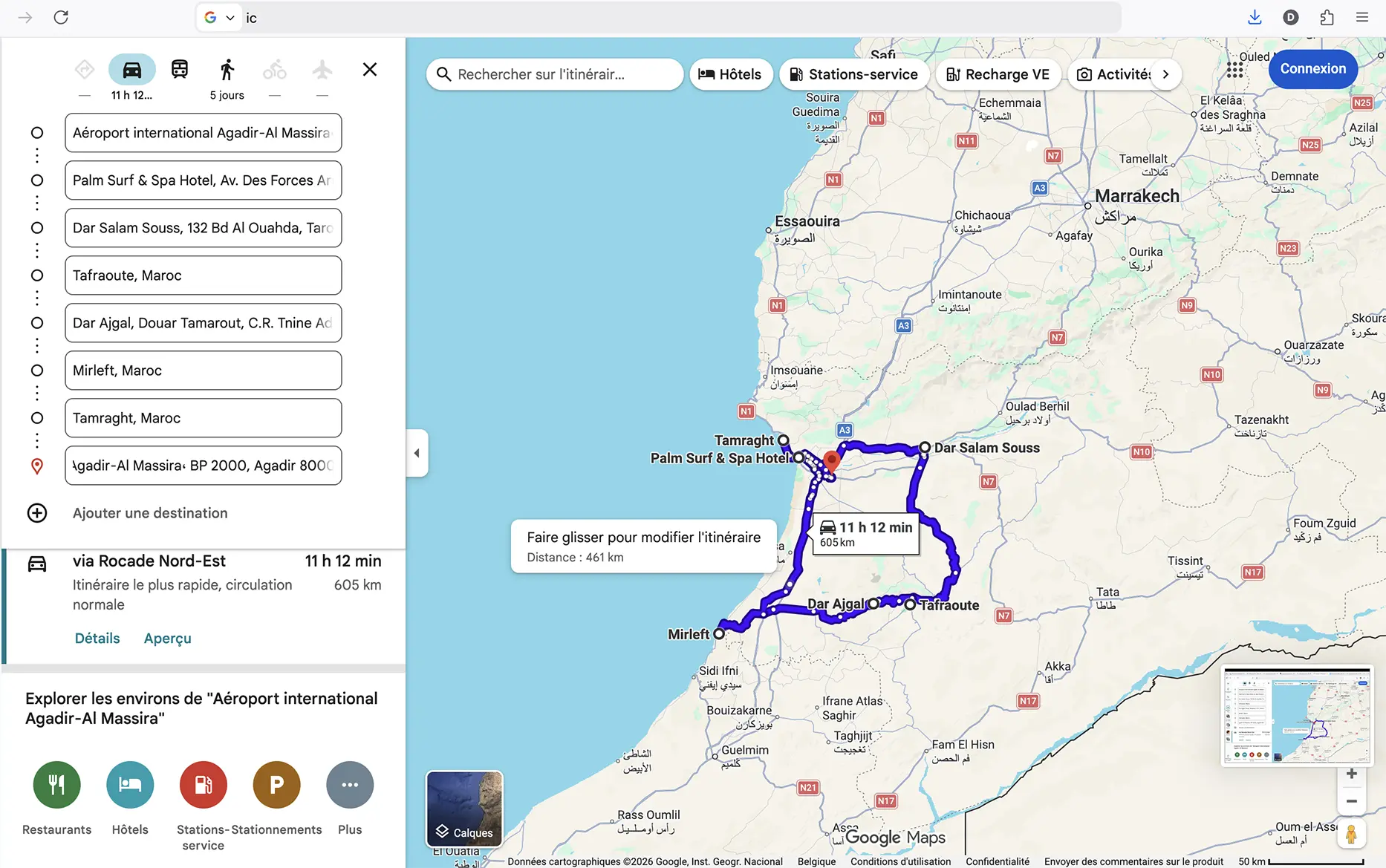 roadtrip sud maroc itineraire