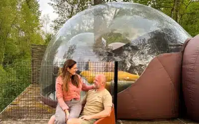 Logements insolites : inspiration et coups de coeur 4 Dormir dans une bulle en Belgique : avis sur Lesse’Capade Céleste