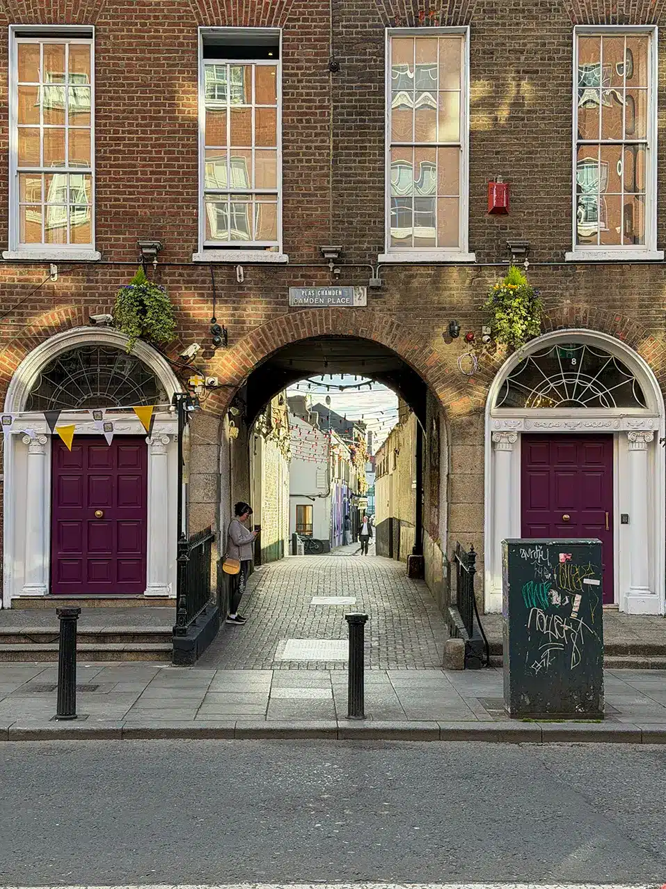Passage sous une maison géorgienne à Camden Place à Dublin