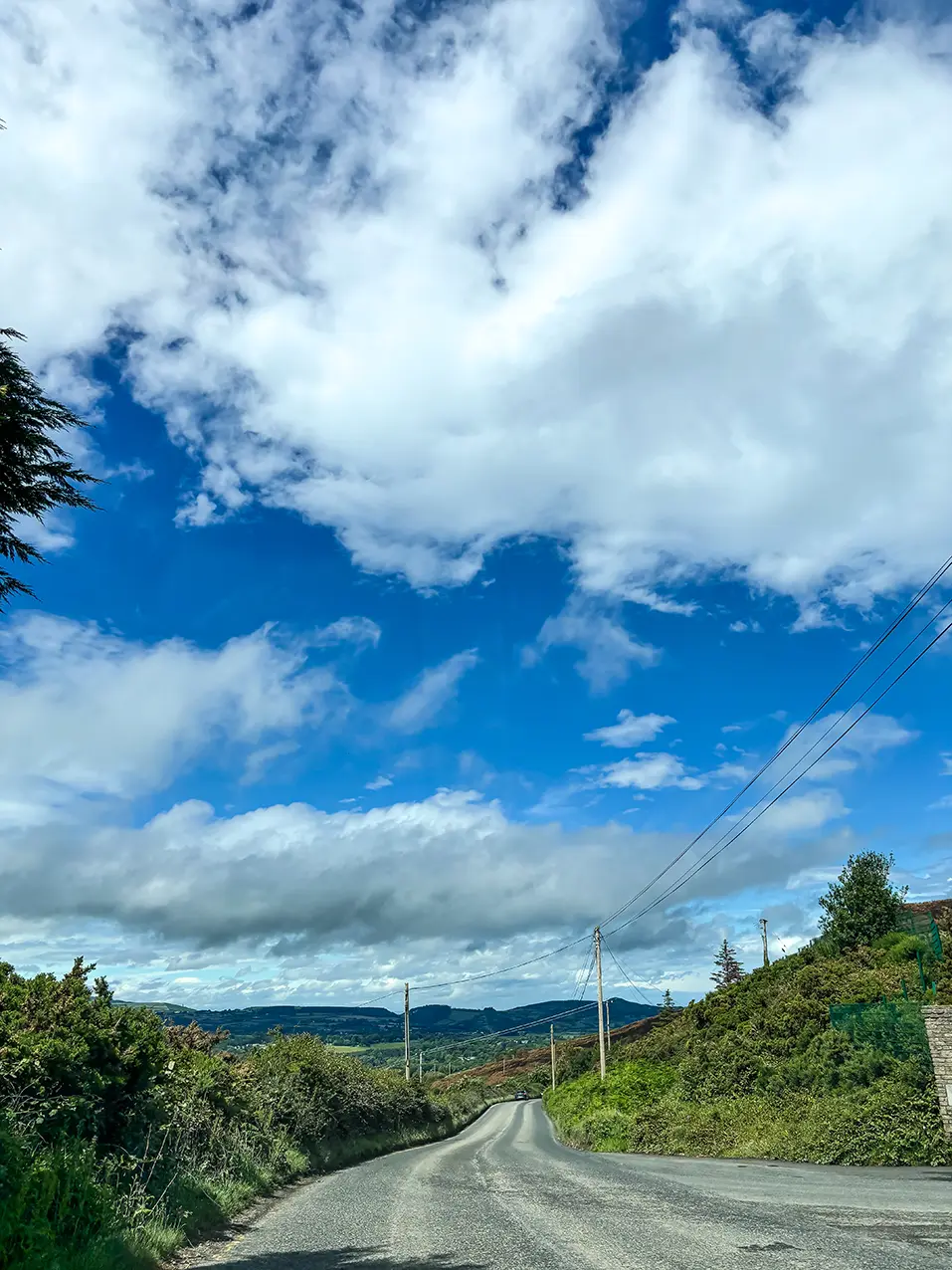 Route panoramique dans les Dublin Mountains