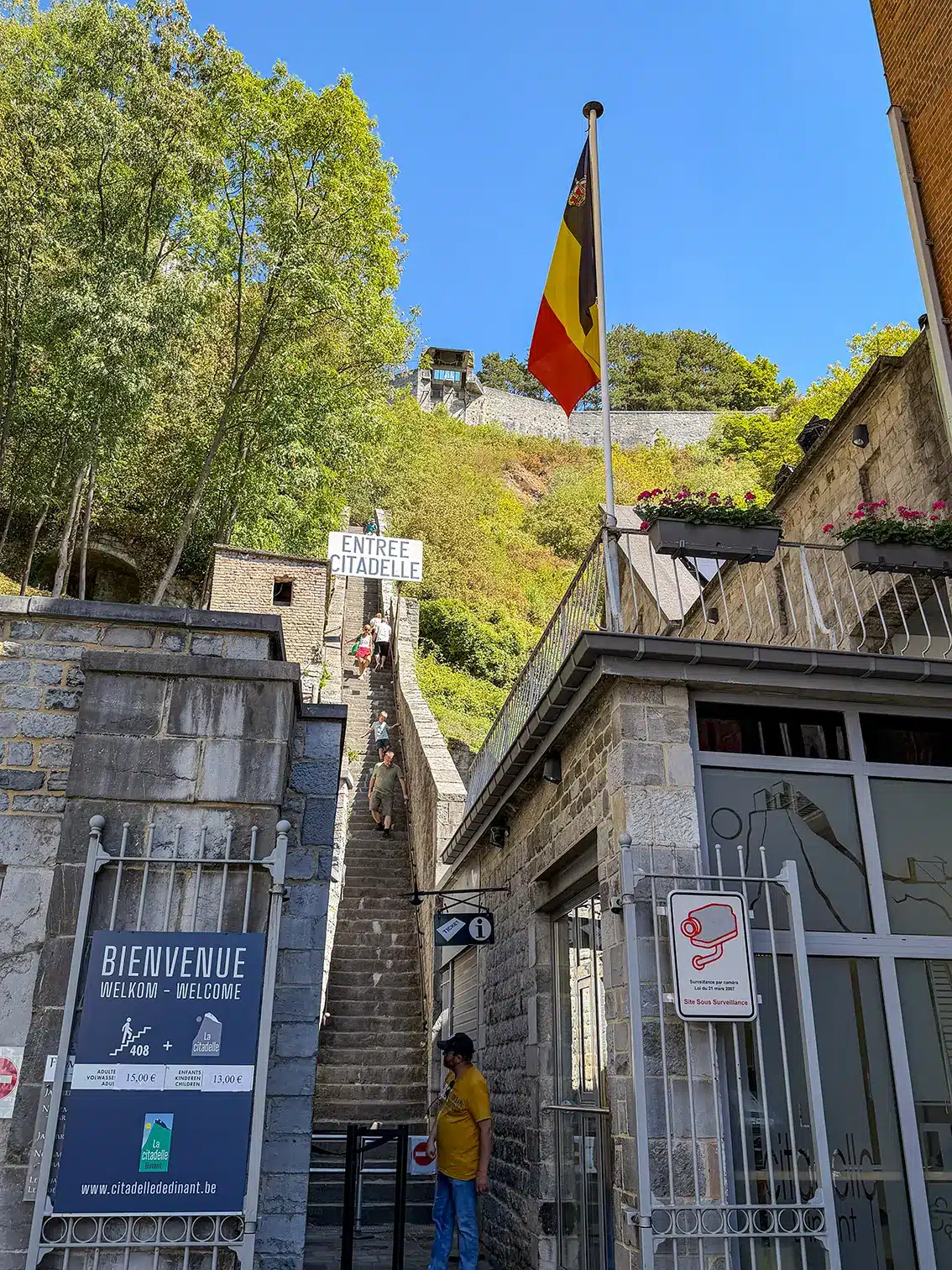 escaliers citadelle dinant